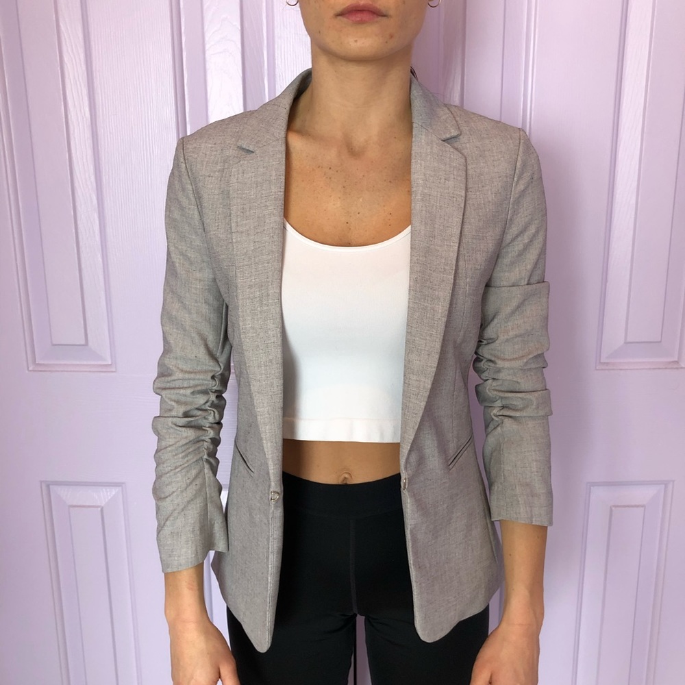 Gray blazer